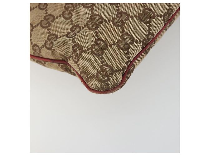 Borsa a tracolla GUCCI GG Canvas Beige Silver 113013 Auth 197182 Argento - vista 14