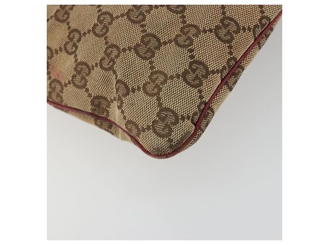Borsa a tracolla GUCCI GG Canvas Beige Silver 113013 Auth 197182 Argento - vista 16