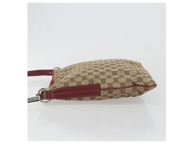 Borsa a tracolla GUCCI GG Canvas Beige Silver 113013 Auth 197182 Argento - vista 4