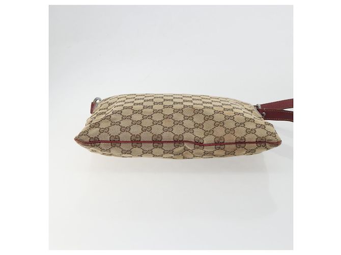 Borsa a tracolla GUCCI GG Canvas Beige Silver 113013 Auth 197182 Argento - vista 5
