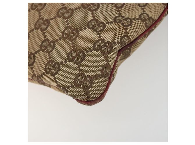Borsa a tracolla GUCCI GG Canvas Beige Silver 113013 Auth 197182 Argento - vista 9