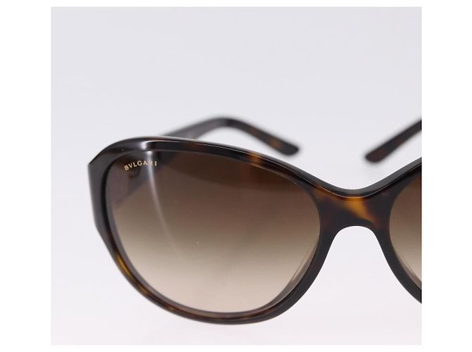 Bulgari Occhiali da sole BVLGARI Plastica Marrone Tono Oro Auth BA15032A - vista 4