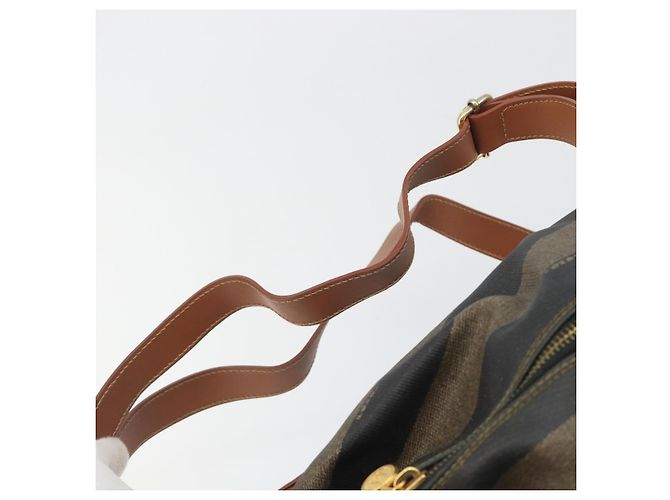 Pequin FENDI Pecan Rucksack PVC Leather Brown Gold Tone Auth 196153 Braun - Ansicht 15