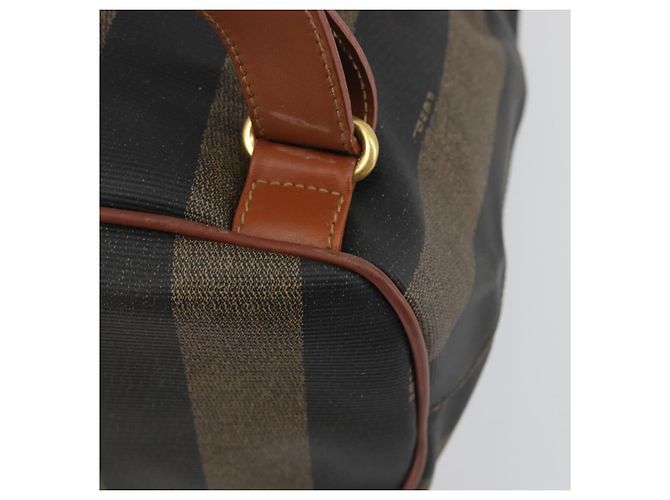 Pequin FENDI Pecan Rucksack PVC Leather Brown Gold Tone Auth 196153 Braun - Ansicht 18