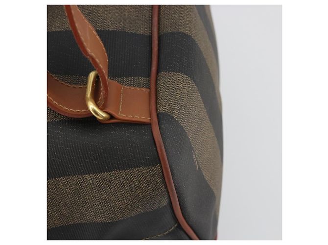 Pequin FENDI Pecan Rucksack PVC Leather Brown Gold Tone Auth 196153 Braun - Ansicht 19