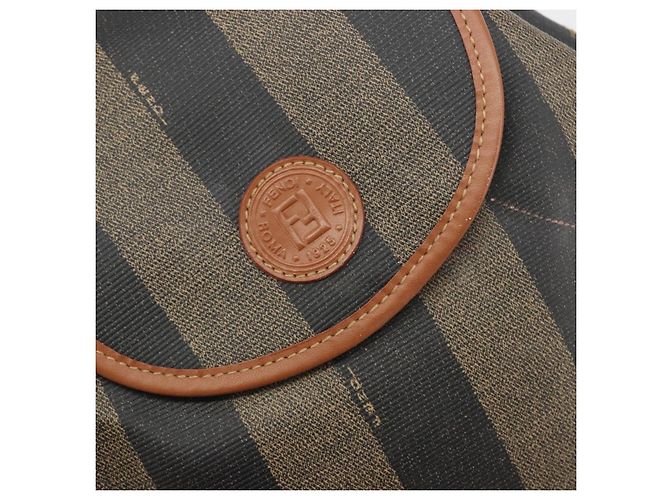 Pequin FENDI Pecan Rucksack PVC Leather Brown Gold Tone Auth 196153 Braun - Ansicht 20
