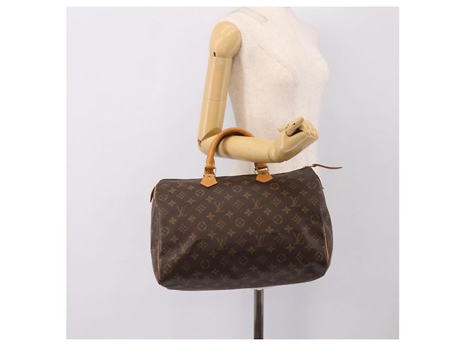 Borsa a mano LOUIS VUITTON Monogram Speedy 35 M41524 LV Auth 193145V Monogramma - vista 21