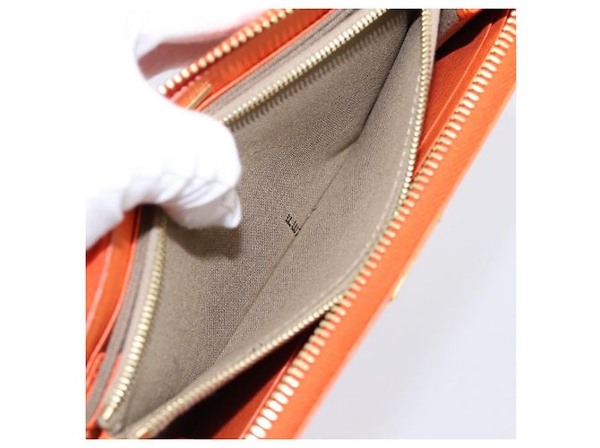 FENDI Long Wallet Leather Orange Silver Auth BA15216V Silvery - view 10