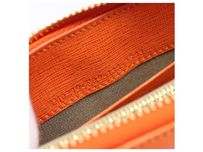 FENDI Long Wallet Leather Orange Silver Auth BA15216V Silvery - view 11