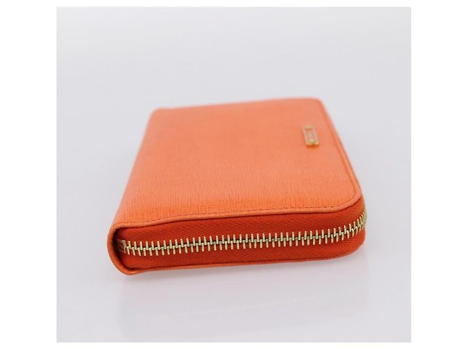 FENDI Long Wallet Leather Orange Silver Auth BA15216V Silvery - view 4