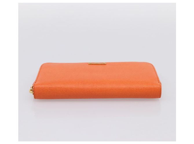 FENDI Long Wallet Leather Orange Silver Auth BA15216V Silvery - view 6