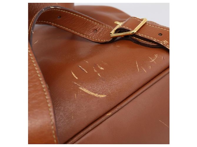 Zaino GUCCI Bamboo in pelle marrone e oro 003 2058 0016 Auth ka5812 D'oro - vista 10