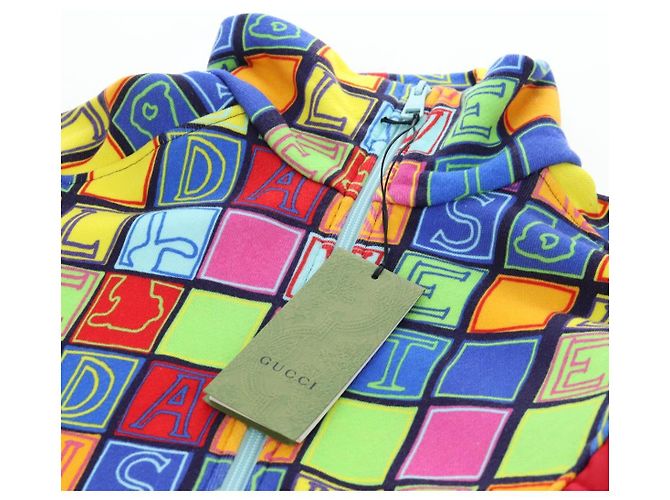 GUCCI Half Zip Trainer Cotton Multicolor Auth 196485M Multicolore - vista 10