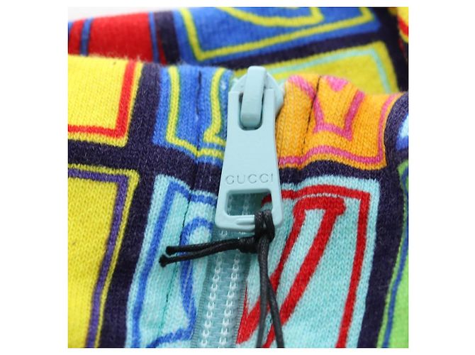 GUCCI Half Zip Trainer Cotton Multicolor Auth 196485M Multicolore - vista 11