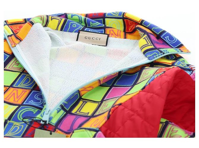 GUCCI Half Zip Trainer Cotton Multicolor Auth 196485M Multicolore - vista 12