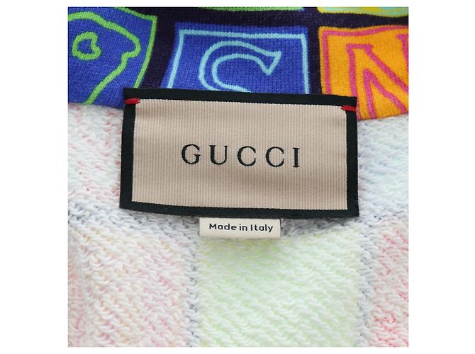 GUCCI Half Zip Trainer Cotton Multicolor Auth 196485M Multicolore - vista 13