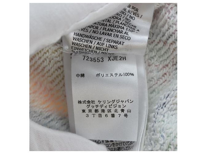 GUCCI Half Zip Trainer Cotton Multicolor Auth 196485M Multicolore - vista 17
