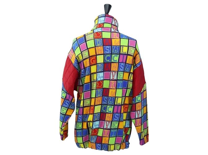 GUCCI Half Zip Trainer Cotton Multicolor Auth 196485M Multicolore - vista 2