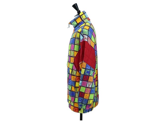 GUCCI Half Zip Trainer Cotton Multicolor Auth 196485M Multicolore - vista 3