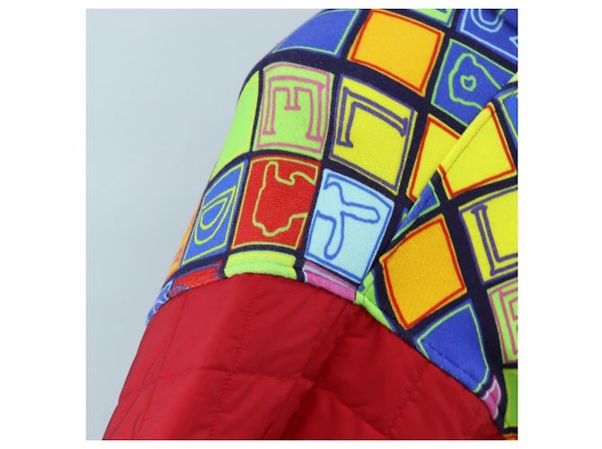 GUCCI Half Zip Trainer Cotton Multicolor Auth 196485M Multicolore - vista 6