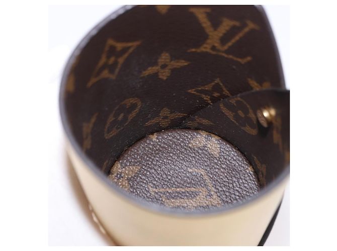 LOUIS VUITTON Monogram Pocrayon Gaston Pen Case Gold LV Auth 197153A Dorado Monograma - vista 11