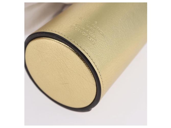 LOUIS VUITTON Monogram Pocrayon Gaston Pen Case Gold LV Auth 197153A Dorado Monograma - vista 14