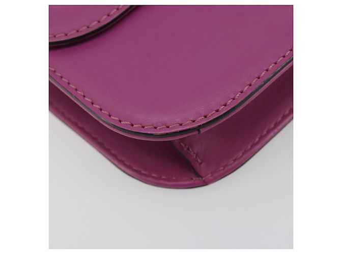 Sac à épaule VALENTINO Studs Chain en cuir Rose Doré Auth BA14809A - vue 14