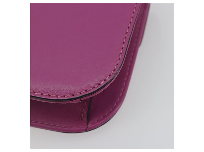 Sac à épaule VALENTINO Studs Chain en cuir Rose Doré Auth BA14809A - vue 15