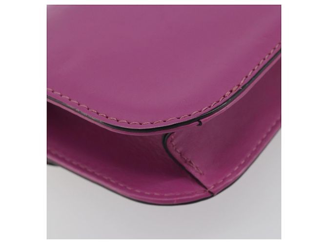 Sac à épaule VALENTINO Studs Chain en cuir Rose Doré Auth BA14809A - vue 16
