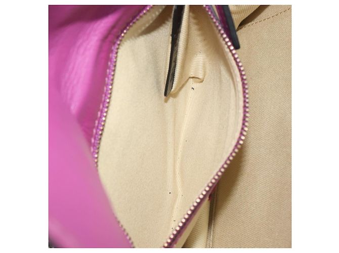 Sac à épaule VALENTINO Studs Chain en cuir Rose Doré Auth BA14809A - vue 23