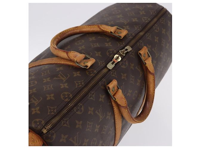 LOUIS VUITTON Monogram Keepall 55 Boston Bag M41424 LV Auth 194701 Monogramma - vista 7