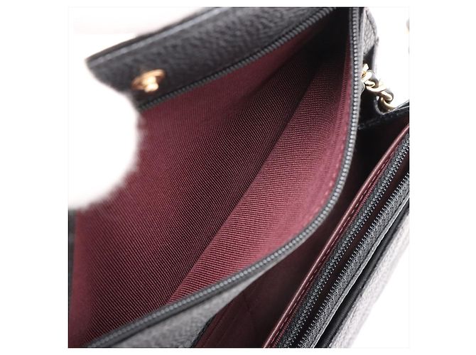 Timeless Chanel WOC aus Caviar-Leder gesteppt mit Klappe Crossbody Black Schwarz - Ansicht 10