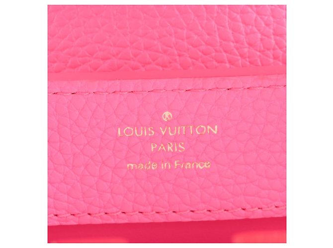 Louis Vuitton Borsa a mano Capucines Mini in pelle di vitello Rosa - vista 11