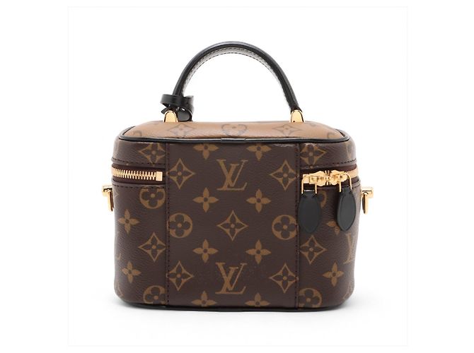Louis Vuitton mala de mão Vanity em couro Monogram Reverse com alça superior Castanho Marrom - vista 2