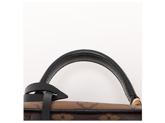 Louis Vuitton mala de mão Vanity em couro Monogram Reverse com alça superior Castanho Marrom - vista 6