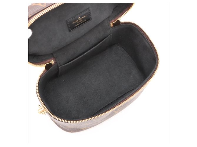 Louis Vuitton mala de mão Vanity em couro Monogram Reverse com alça superior Castanho Marrom - vista 8