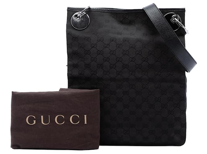Borsa a tracolla Gucci GG Canvas Eclipse nera Nero - vista 7