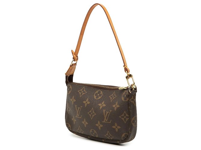 Borsa a mano Louis Vuitton Monogram Mini Pochette Accessoires Marrone - vista 2