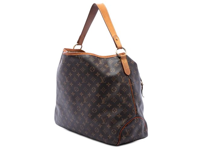 Borsa Hobo Louis Vuitton Monogram Delightful GM Marrone - vista 2