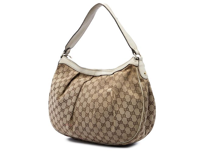 Borsa a tracolla Gucci GG Canvas Sukey Beige - vista 2