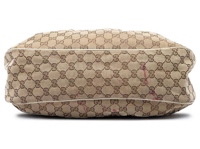 Borsa a tracolla Gucci GG Canvas Sukey Beige - vista 3