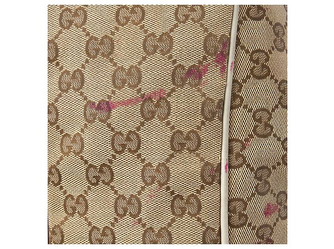 Borsa a tracolla Gucci GG Canvas Sukey Beige - vista 6
