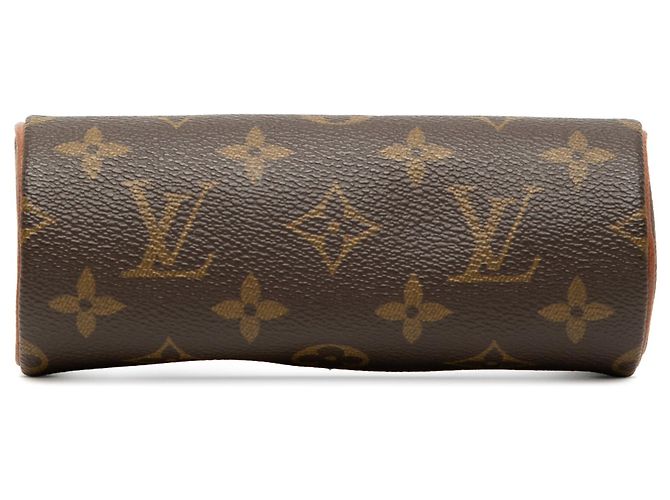 Borsa a mano Louis Vuitton Monogram Papillon Pochette Marrone - vista 3