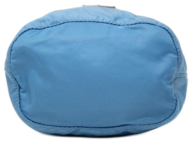 Pouch con Coulisse Prada Tessuto Blu - vista 3
