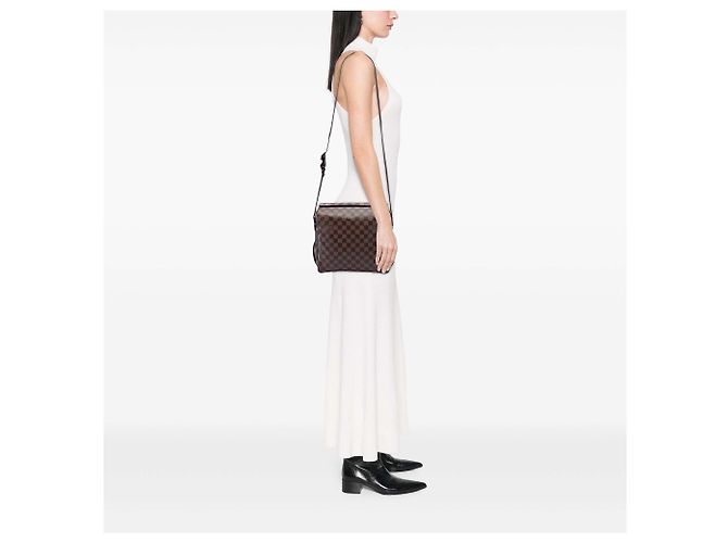 Borsa a tracolla Louis Vuitton Damier Ebene Naviglio marrone - vista 6