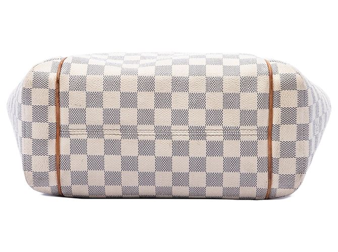 Borsa Tote Louis Vuitton Damier Azur Totally PM bianca Bianco - vista 3