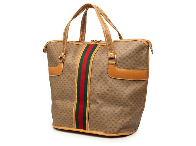 Tote Gucci Micro GG Supreme Web Marrone - vista 2