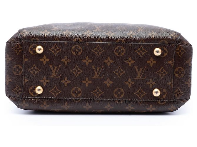 Borsa Satchel Louis Vuitton Monogram Montaigne BB Marrone - vista 3