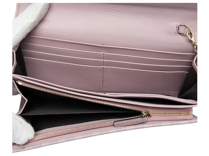 Borsa a tracolla Gucci Microguccissima Dice Wallet On Chain Viola Porpora - vista 4