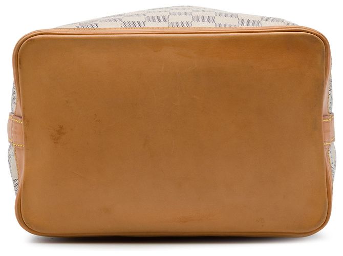 Borsa a secchiello Louis Vuitton Damier Azur Noe BB Bianca Bianco - vista 3